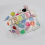 Keymay Hot Sale RTS Stock Sewed Embroidery Chenille Glitter Letter Patches Travel Toiletry Bags Washable Cosmetic Bag PVC Pouch