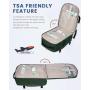 Flight Approved 40L Backpack for Men Women Waterproof Large TSA 17in Luggage Bag with 3 Packing Cubes Travel Backpacks Carry On