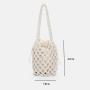 low price drop shipping Hot Selling Hollow-out Straw Bag Large Capacity Beach Bag Leisure Woven Bucket Bag For Women