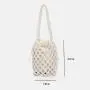 low price drop shipping Hot Selling Hollow-out Straw Bag Large Capacity Beach Bag Leisure Woven Bucket Bag For Women
