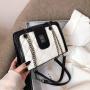 Hot Selling Pu Leather Bags for Women 2024 New Trendy Chain Fashion Shoulder Bag with Simple Embroidered Thread Crossbody Bag
