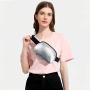 Gelory Fashionable Mini Belt Bag Travel Workout Running Hiking PU Leather Fanny Pack Chest Bag for Women