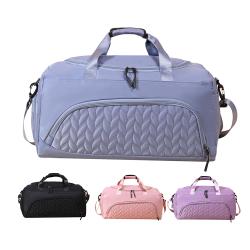 GELORY Customized Logo Durable Travel Duffel Bag Sports Gym Tote Bag with Shoe Compartment
