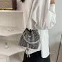 Crystal Bucket Bag Ins Design Chain Shoulder Messenger Bag Rhinestone Evening Party Bag For Women