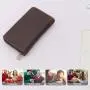 Wholesale Custom Pen Pouch Leather Zipper Pen Bag Leather Pen Case For School Stationery Bag Purse Clutch Bag