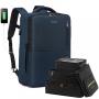 LOVEVOOK Mens Carry On Backpack 17Inch Laptop Back Bags Luggage Suitcase with 6 Packing Cubes Travel Backpacks for Women Men