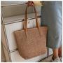 Minimalist big totes shoulder bags women straw woven handbags ladies luxury handbags for women luxury summer beach tote bags