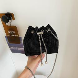Hot selling diamond mini small bag women 2024 spring/summer new popular chain crossbody shoulder bag luxury women's bucket bags