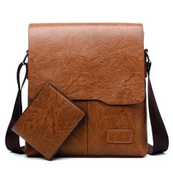 ZR495 Men Bag New Leather Briefcase Handbag backpack Single Shoulder Crossbody Bag PU Business Youth Vertical Boy Shoulder Bag
