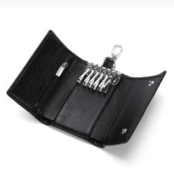 KBW324 2023 Hot Selling Leather Key Bag Multifunctional Money Bag Head Layer of Cowhide Leather Card Position Coin Purse
