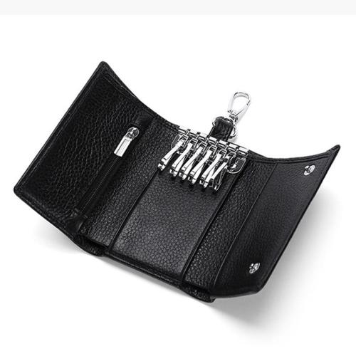 KBW324 2023 Hot Selling Leather Key Bag Multifunctional Money Bag Head Layer of Cowhide Leather Card Position Coin Purse