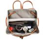 Large Capacity 2024 New Anti Splash Premium High Quality PU Student School Bag Famous Women's Retro Print Design Backpack
