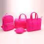 Keymay New RTS Fast Shipping Popular Large Capacity Waterproof Overnight Weekend Bag Gym Sport Bag Pink Duffle Bags for Women
