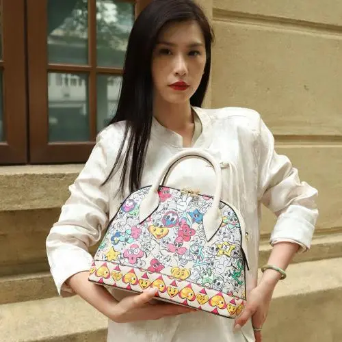 2024 newest fashion handbag for women color full printing designer bag for girls quality shoulder female bag factory supplier