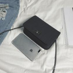 2024 Spring/Summer Trendy New Korean Fashion Versatile Small Square Bag Lock Buckle Single Shoulder Crossbody Women's Bag