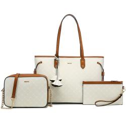 2021 new arrival  LOVEVOOK High Quality Vintage PU Leather Crossbody Tote Bag Luxury Ladies Hand Bags sets Women Handbags
