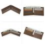 ZF370 Mens Head Layer Cowhide Bifold Horizontal Wallet Card Wallet Strong Magnetic Button Leisure Ultra-thin Men's Wallet