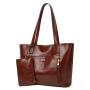 women handbag factory Customized PU leather shoulder simple tote bag large capacity bag for lady luxury solid color