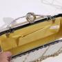 Wholesale Inlaid Diamond Tassel Handheld Chain Box Dinner Hand Bags Ladies Rhinestone Evening Bag Women Handbag