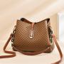 2024 New bags for women Bucket Bag Fashion Printed Shoulder Messenger Single Handle Handbag with Portable Chains Decoration