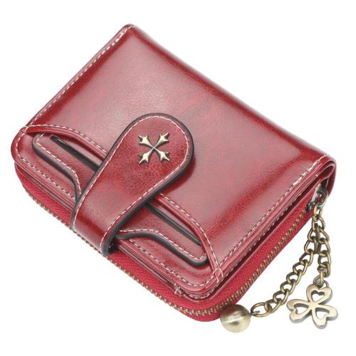OEM069 Short Style Luxury Wallet Brand Pu Leather Women Wallets Zipper Woman Wallets For Women Fashionable Card Holder Purse