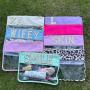Keymay RTS 19 Colors Plain Nylon Transparent PVC Flat Cosmetic Bag Make Up Pouches Letter Sew Zipper Bag Clear Flat Makeup Pouch