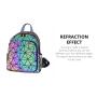 Wholesale Custom Holographic Reflective Bag Wallet Clutch Set Geometric Luminous Purses and Handbags women Backpacks