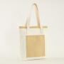 Wholesale Custom Cheap Reusable Shopping Bags Handbag With Zipper Portable Canvas Tote Bag