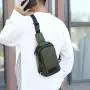 HR770 Hot Sale Men's Chest Bag USB Charge Port Outdoor Mountaineering Nylon Shoulder Crossbody Bag Outside Sport Waterproof Bag