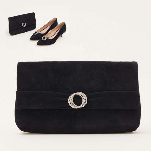 Private Label Wedding Suede Diamond Buckle Womens Clutch Bags Party Dinner Bags Wholesale Fashion Elegant Womens Clutch Purse