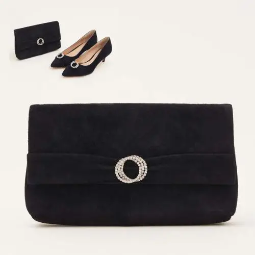Private Label Wedding Suede Diamond Buckle Womens Clutch Bags Party Dinner Bags Wholesale Fashion Elegant Womens Clutch Purse