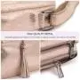 REALER genuine leather sling shoulder bags for women tassel crossbody messenger bag ladies designer luxury purses and handbags
