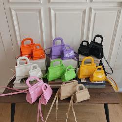 New Style Handbag Candy Color Fashion Small Envelope Bag Fresh Sweet PU Woman's Branded Bag
