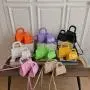 New Style Handbag Candy Color Fashion Small Envelope Bag Fresh Sweet PU Woman's Branded Bag