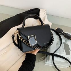 Ladies Four Seasons New Fashionable Embroidery Handbag Simple One-shoulder Crossbody Bag Women Bag Fashion Bag PU Polyester OEM