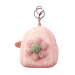 Custom Plush Mini Coin Purse Plush Toy Wallet Cute flower Plush Keychain Purse