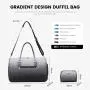 LOVEVOOK Custom OEM Gradient Luxury Nylon Weekender Bags with Shoe Compartment Toiletry Bag Carry on Travel Luggage Duffel Bag