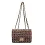 New Product tweed women's bags fashion 2024 popular Korean style hobo chain shoulder crossbody bag for women messenger bags