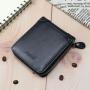 XL025  Men Wallet Luxury Classic Short Zip Style Card Holder Wallet For Men French Style Anti Water Business Person Purse
