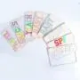 Keymay Custom Letter Clear Toiletry Bag Transparent Nylon Zipper Pouch Chenille Letter Patches Makeup Bag PVC Cosmetic Bag
