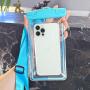SN076 PVC Waterproof Mobile Phone Dry Bag for Swimming Simple Crossbody Lanyard Transparent Waterproof Case Messenger Hand Pouch