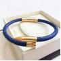 Best Sale Luxury Genuine Stingray Leather Stainless Steel Nail Bracelet