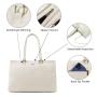 LOVEVOOK fashion trending designer women pu leather Tote Bag Large Tote Handbag Vintage Briefcase Women
