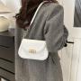 New Ladies Retro Small Women's Bag Female Chain Armpit Bag 2024 New Korean Solid Color Crossbody Shoulder Bag