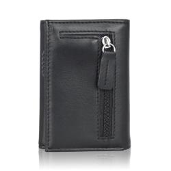 Pu Leather Aluminum Card Holder Trifold Wallet Id Card Holder Pu Metal Wallet Holder