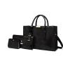 2023 New PU Women Handbags 3 Piece Big Capacity Ladies Clutch Bag Handbag Set Walle