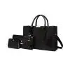 2023 New PU Women Handbags 3 Piece Big Capacity Ladies Clutch Bag Handbag Set Walle