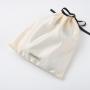 Custom Logo Printed Satin Underwear Lingerie Dust Gift Packaging Pouch Drawstring Soft Satin Hair Bag