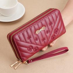 2023 Golden Bowknot Designer Women Bags Square PU Fashion Girl Purses Lady Long Clutch Wallet