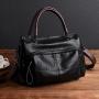 custom travel leather shoulder handbag with strap elegant lady top handle satchel tote bag